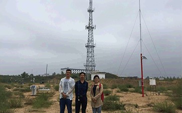 大型環境氣象觀測系統順利通過陜西省治沙研究所驗收